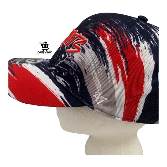 '47 Brand Solo Stretch Fit New England Patriots NFL Football Embroidered Hat Cap - Picture 9 of 12
